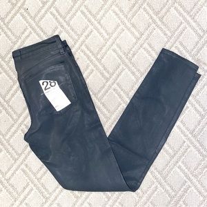 Paper Denim & Cloth NEW gray coated moto stretch skinny jeans size 28 6